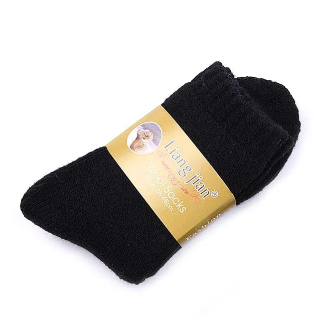 1 Pair Men's Thicken Thermal Wool Cashmere Casual Winter Warm Socks