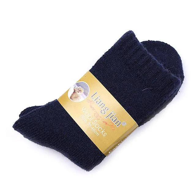 1 Pair Men's Thicken Thermal Wool Cashmere Casual Winter Warm Socks