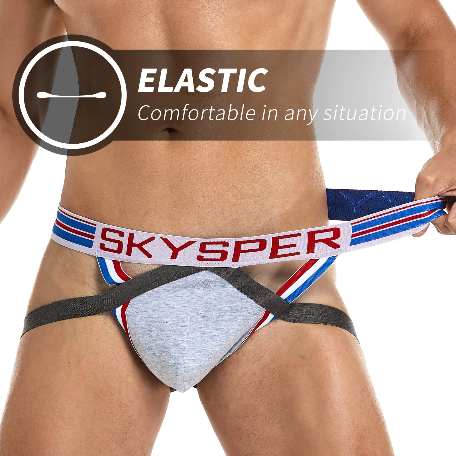 27SK - SKYSPER Men's Cotton Jockstrap Underwear Athletic Supporter