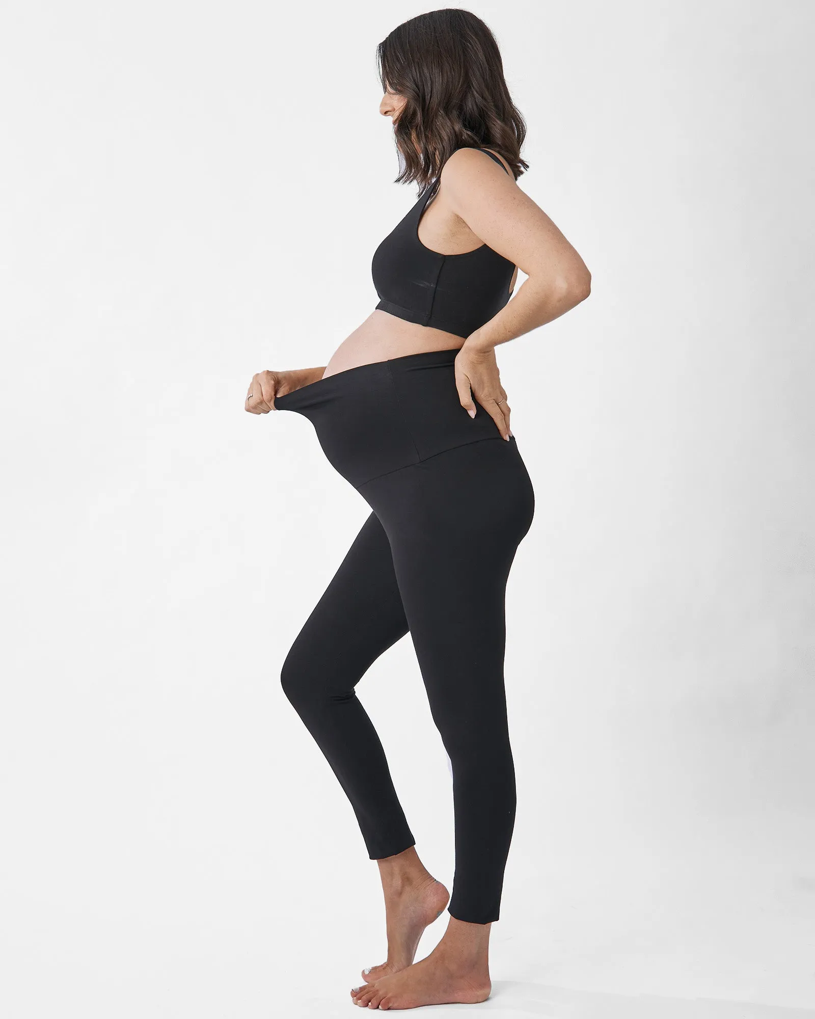 2- Piece Maternity Underwear and Bralette Set - Black