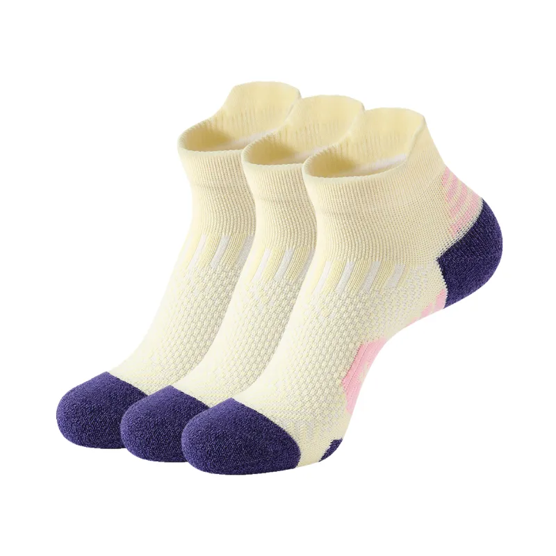 3 Pack White Running Socks Women