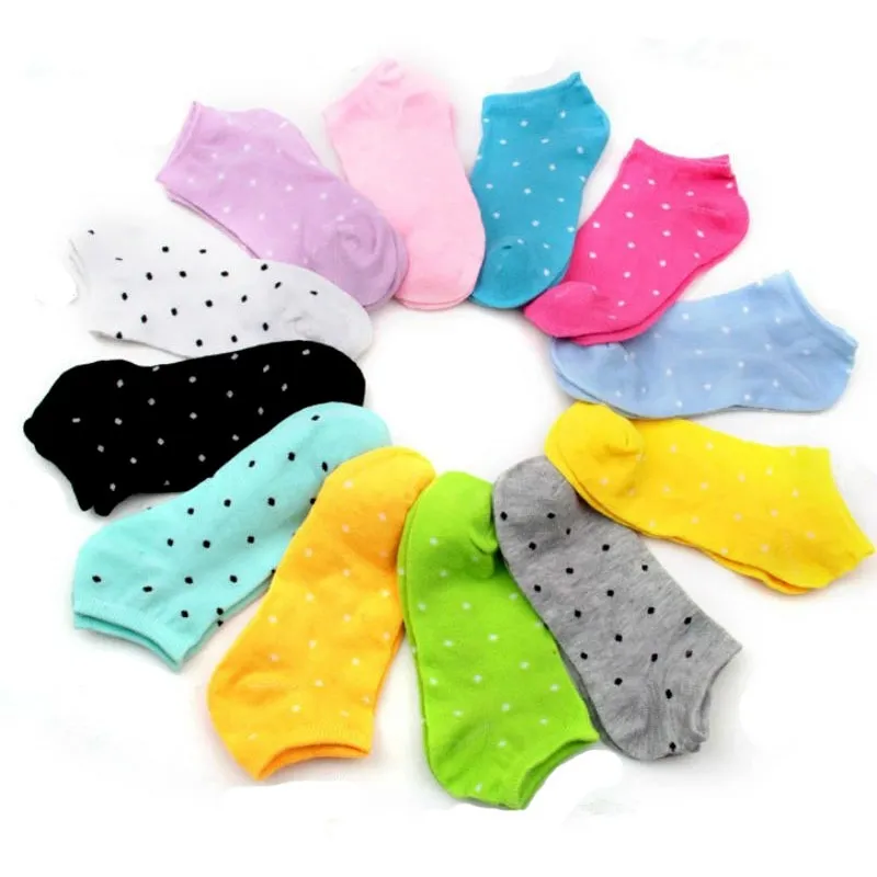 5pair Warm Comfortable Cotton Blends Women's Low Ankle Socks