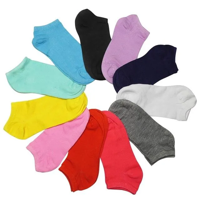 5pair Warm Comfortable Cotton Blends Women's Low Ankle Socks