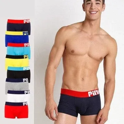 8 Candy Colors Summer Style Cotton Men's Boxer Short Underwear