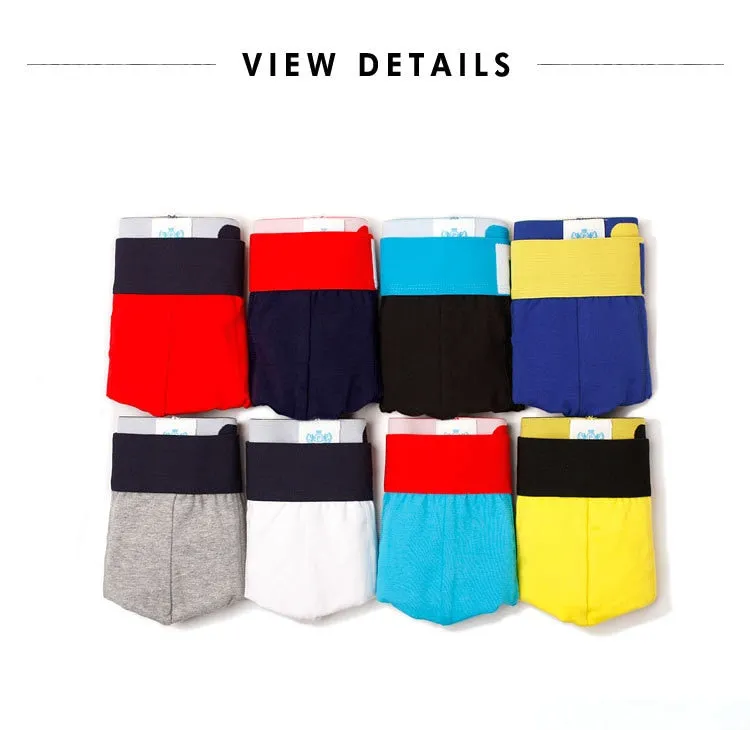 8 Candy Colors Summer Style Cotton Men's Boxer Short Underwear