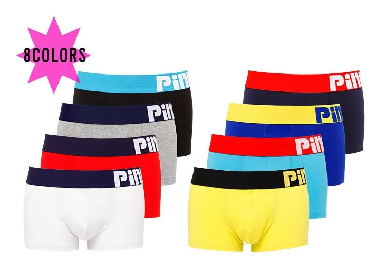 8 Candy Colors Summer Style Cotton Men's Boxer Short Underwear