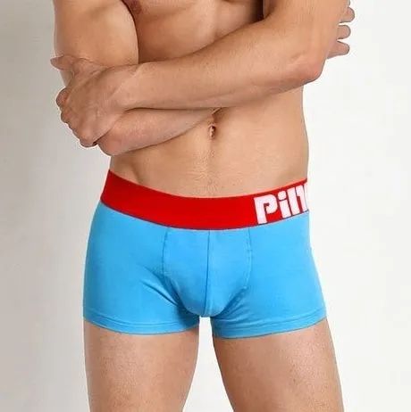 8 Candy Colors Summer Style Cotton Men's Boxer Short Underwear