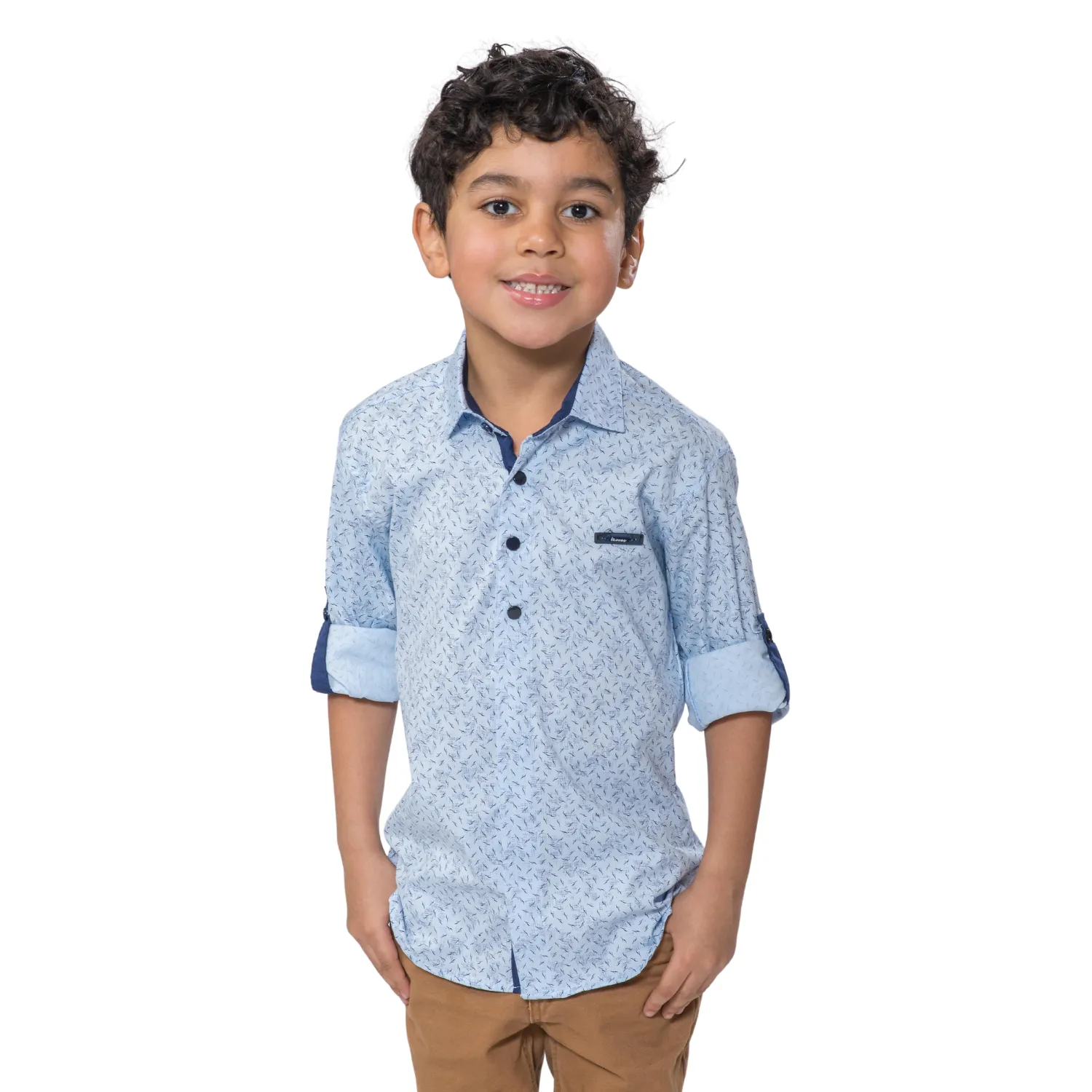 Abstract Boys Cotton Shirt