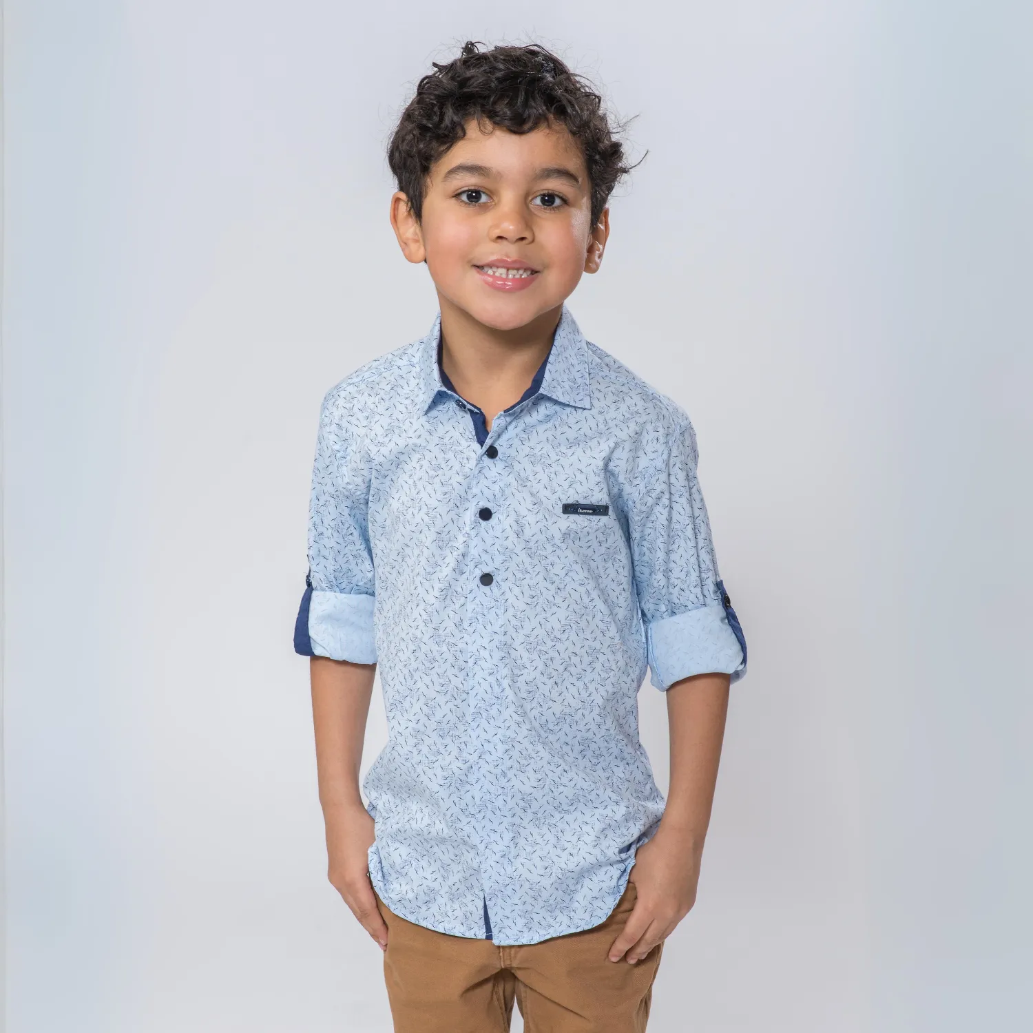 Abstract Boys Cotton Shirt