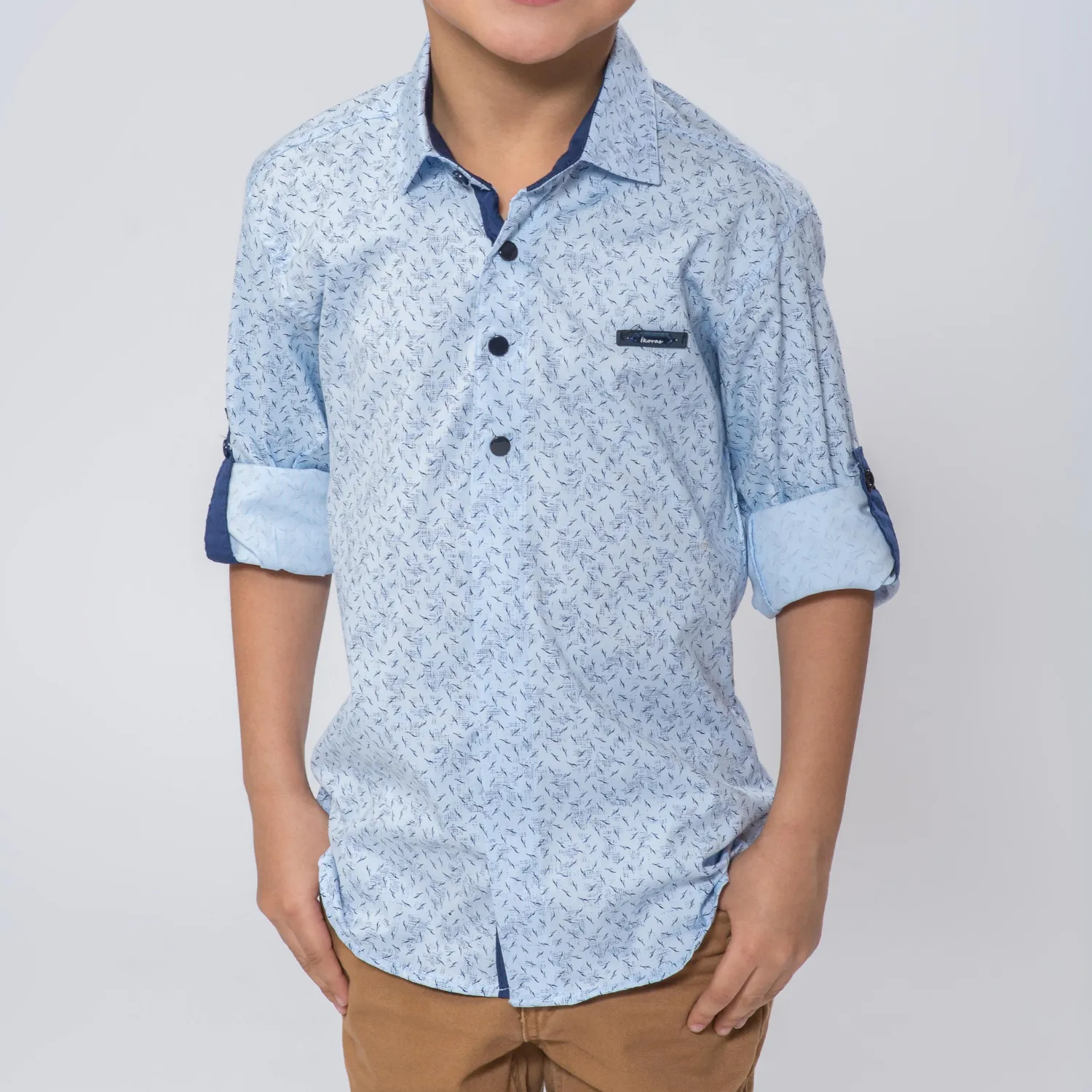 Abstract Boys Cotton Shirt