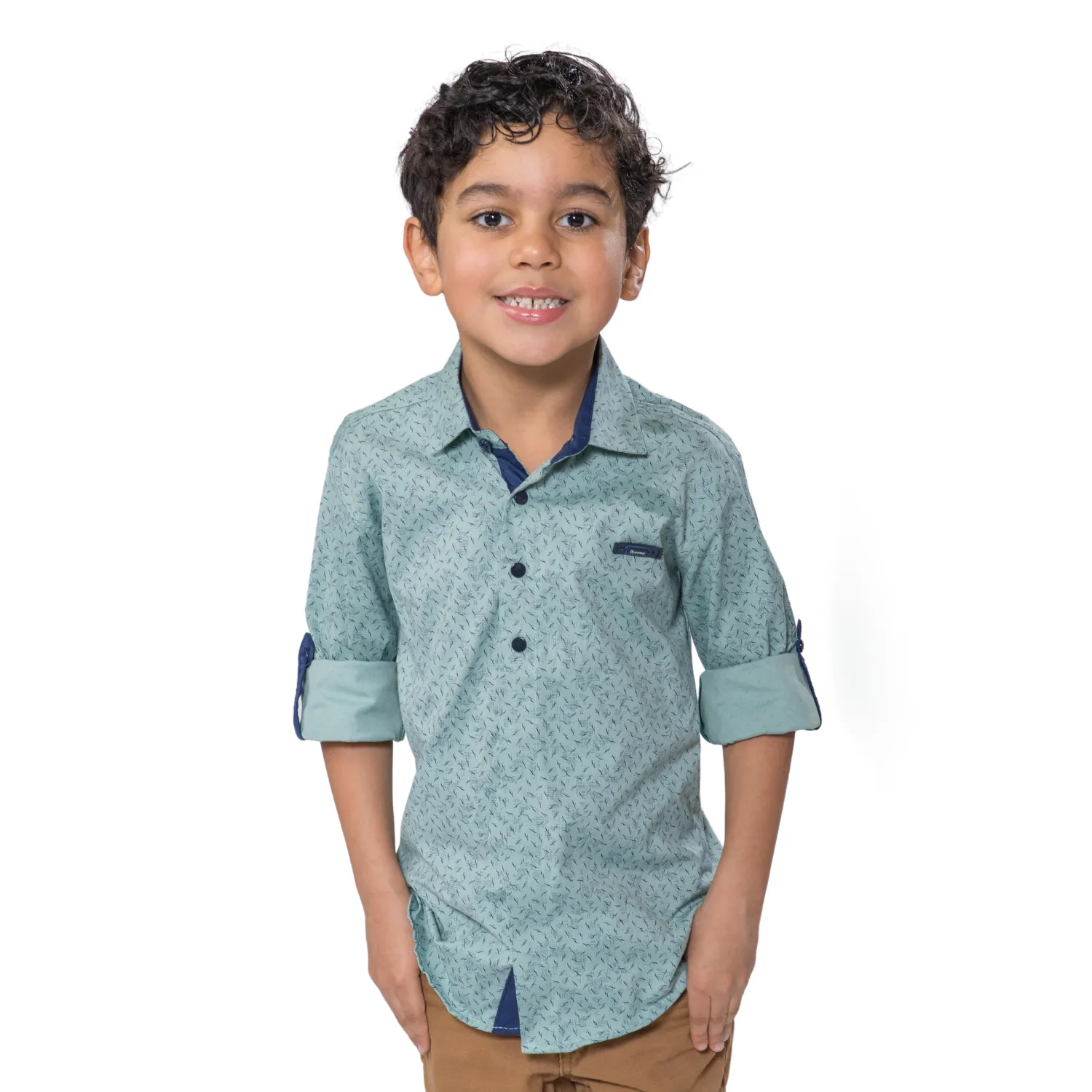 Abstract Boys Cotton Shirt