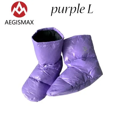 AEGISMAX Sleeping Bag Accessories Duck Down Slippers Camping Out Soft Sock Unisex Indoor/Warm Long Journey Lightweight