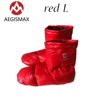 AEGISMAX Sleeping Bag Accessories Duck Down Slippers Camping Out Soft Sock Unisex Indoor/Warm Long Journey Lightweight