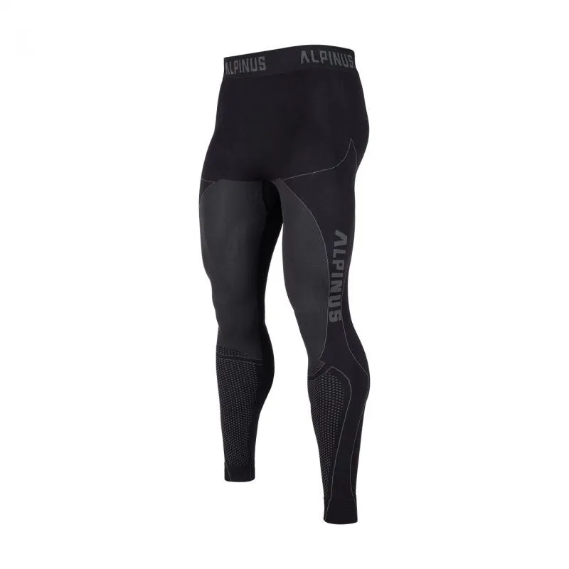 Alpinus Mens Active Base Layer Set Thermoactive Underwear - Black/Gray