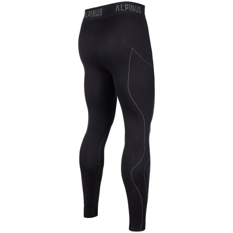 Alpinus Mens Active Base Layer Set Thermoactive Underwear - Black/Gray