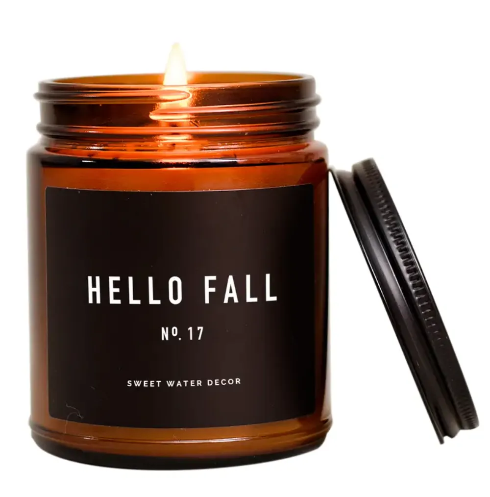 Amber Hello Fall Soy Candle