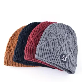 Autumn Winter Fashion Warm Knitted Striped Beanies for Men and Women