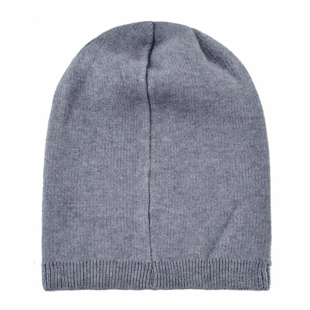 Autumn Winter Fashion Warm Pearl Knitted Beanies for Men and Women