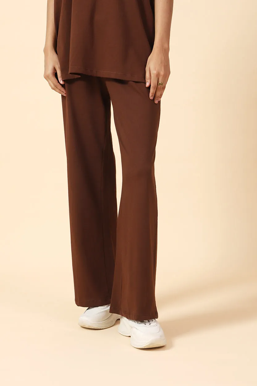 BASIC WIDE LEG TROUSERS