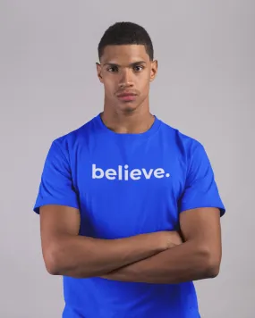 Believe Blue Cotton Tee