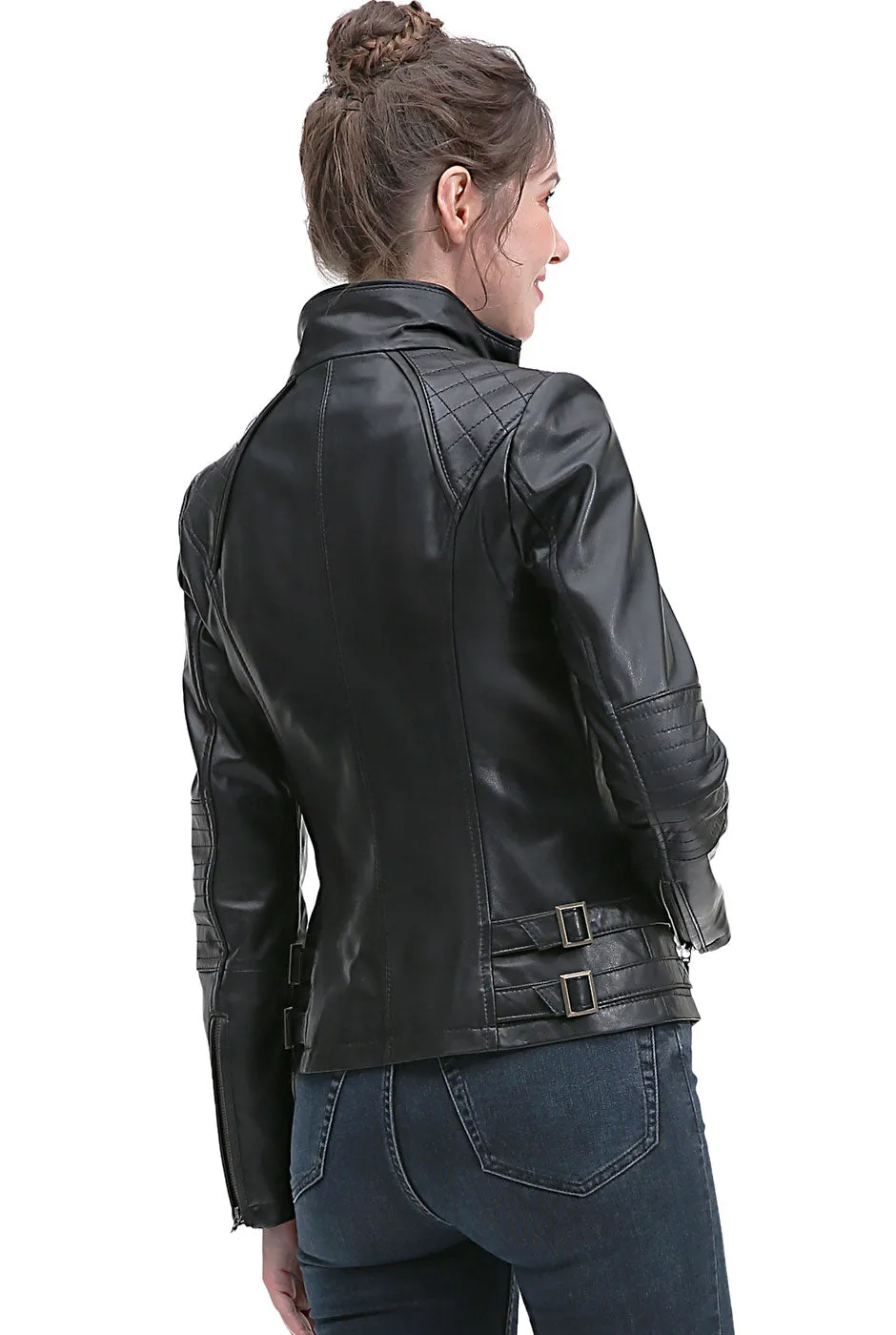 BGSD Women Kate Lambskin Leather Jacket