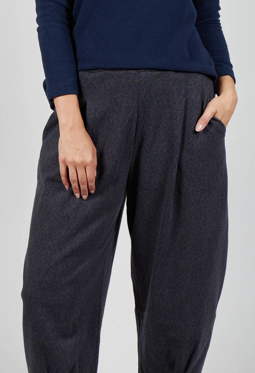 Bianco J Trousers in Blu