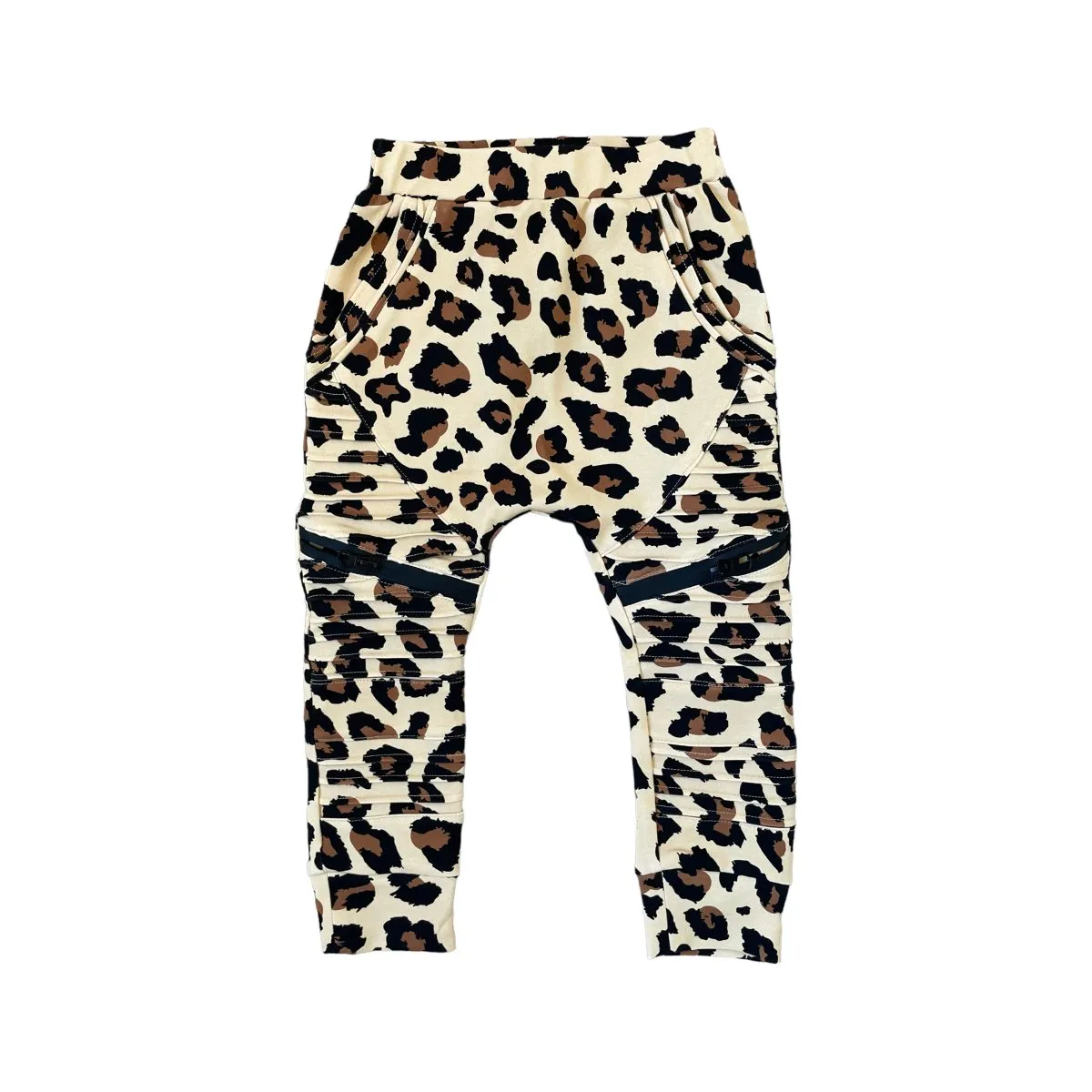 Biker Joggers- Fall Leopard