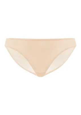 Billie Smooth Beige Sheer Mesh Bikini Underwear