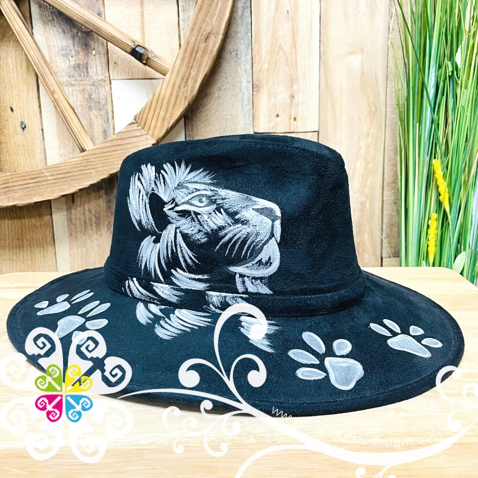 Black Lion - Hand Painted Fall Hat