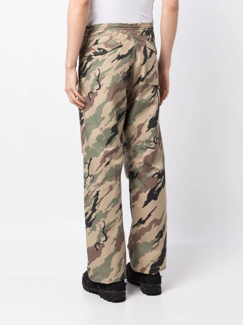 Bonsai Forest-Print Trousers