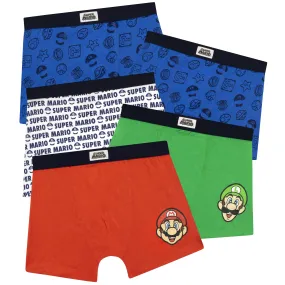 Boys Super Mario 5 Pack Underwear