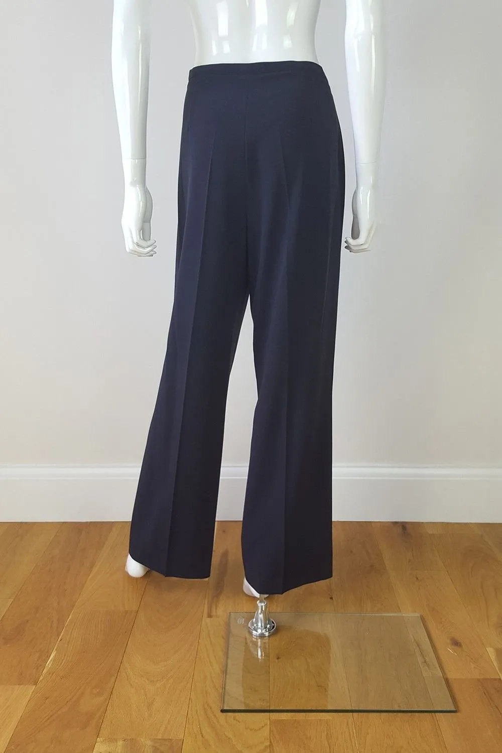 CAMBIO Petrol Blue Wide Leg Trousers (12)