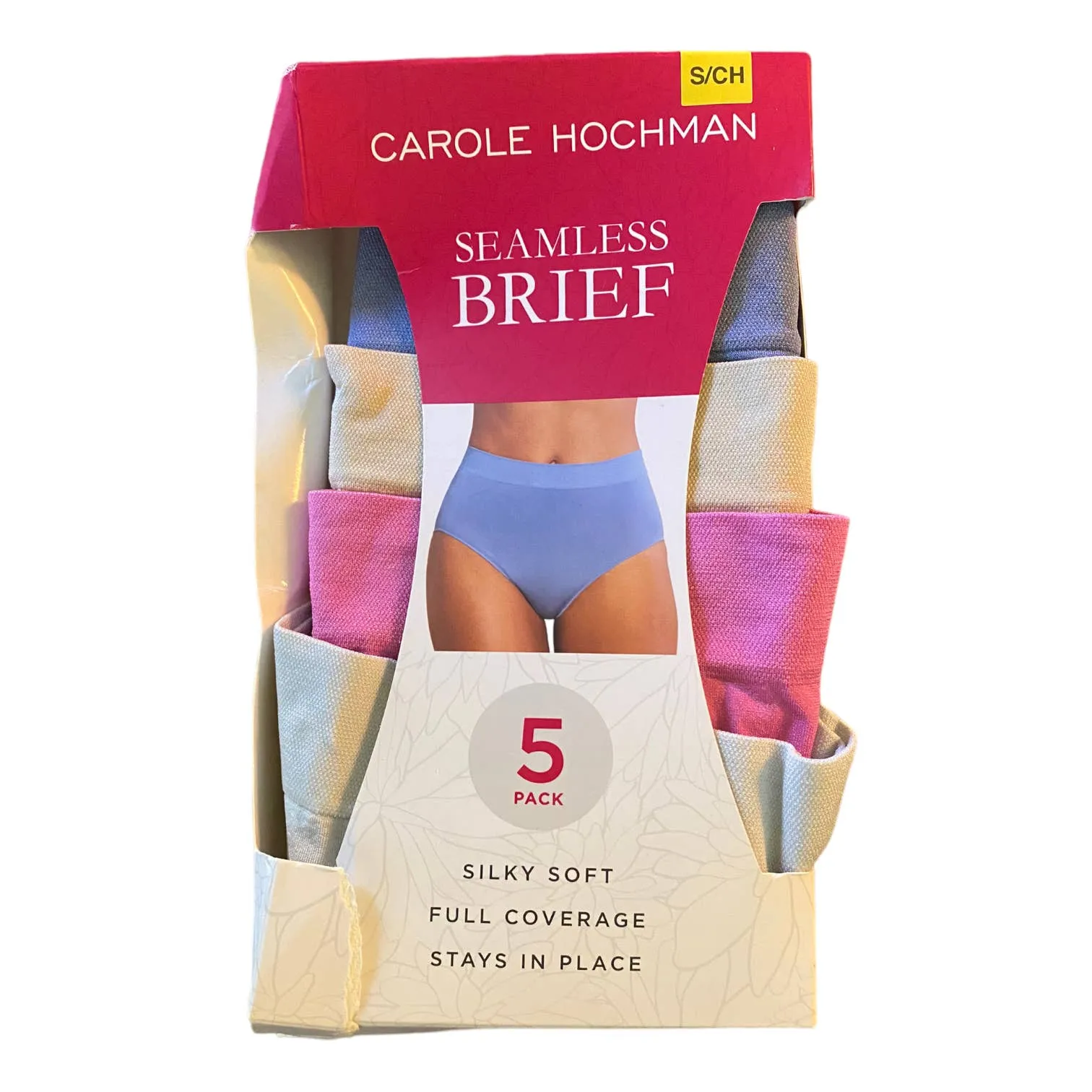 Carole Hochman 4 Pairs Seamless Briefs Underwear Small