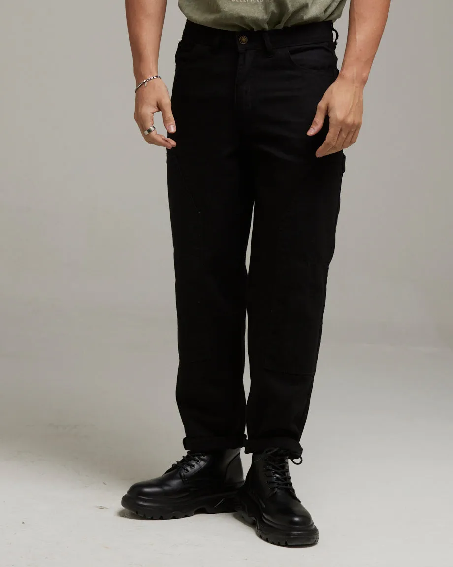 Mens Black Carpathian Carpenter Trousers