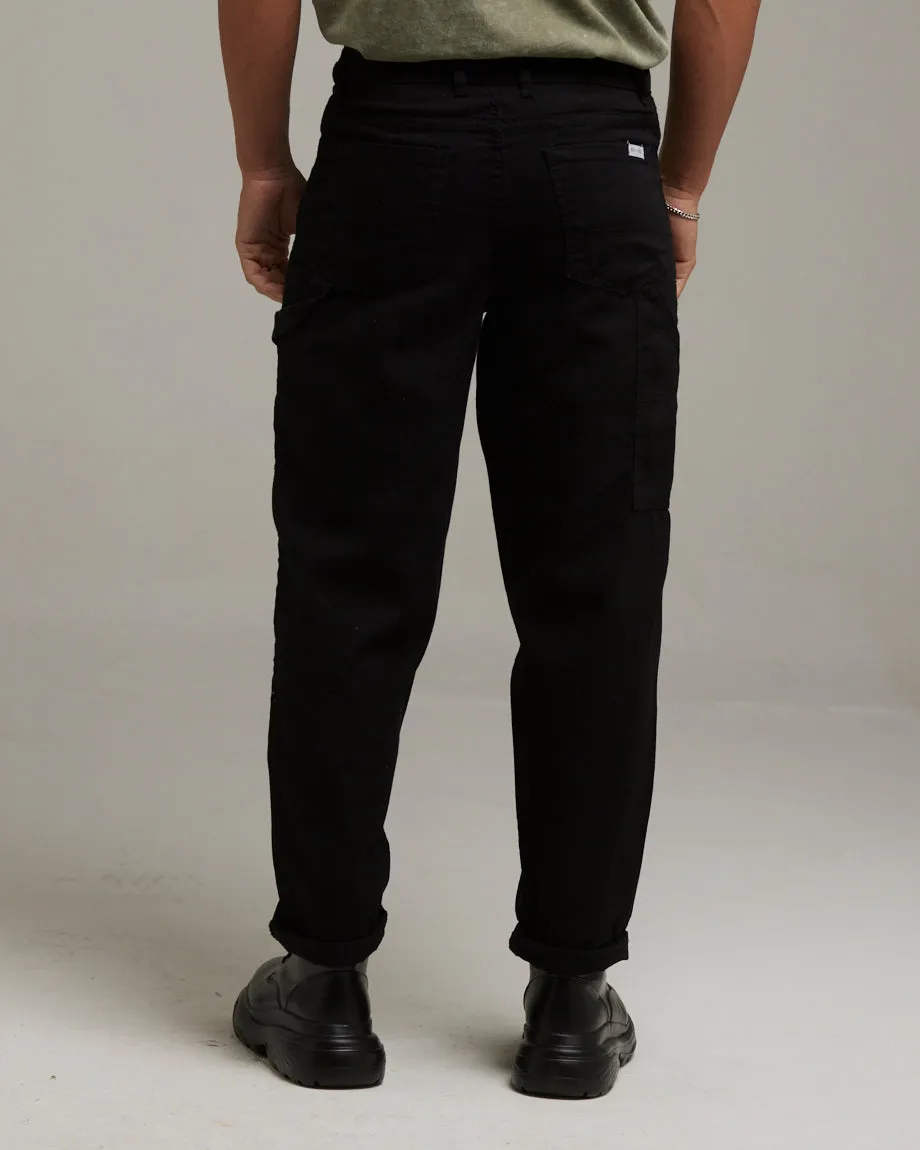 Mens Black Carpathian Carpenter Trousers