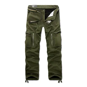 Thick Warm Winter Mens Pants with Casual Pockets