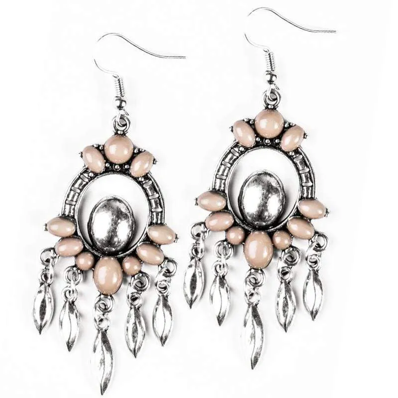 Catch Me If I Fall Brown Earrings