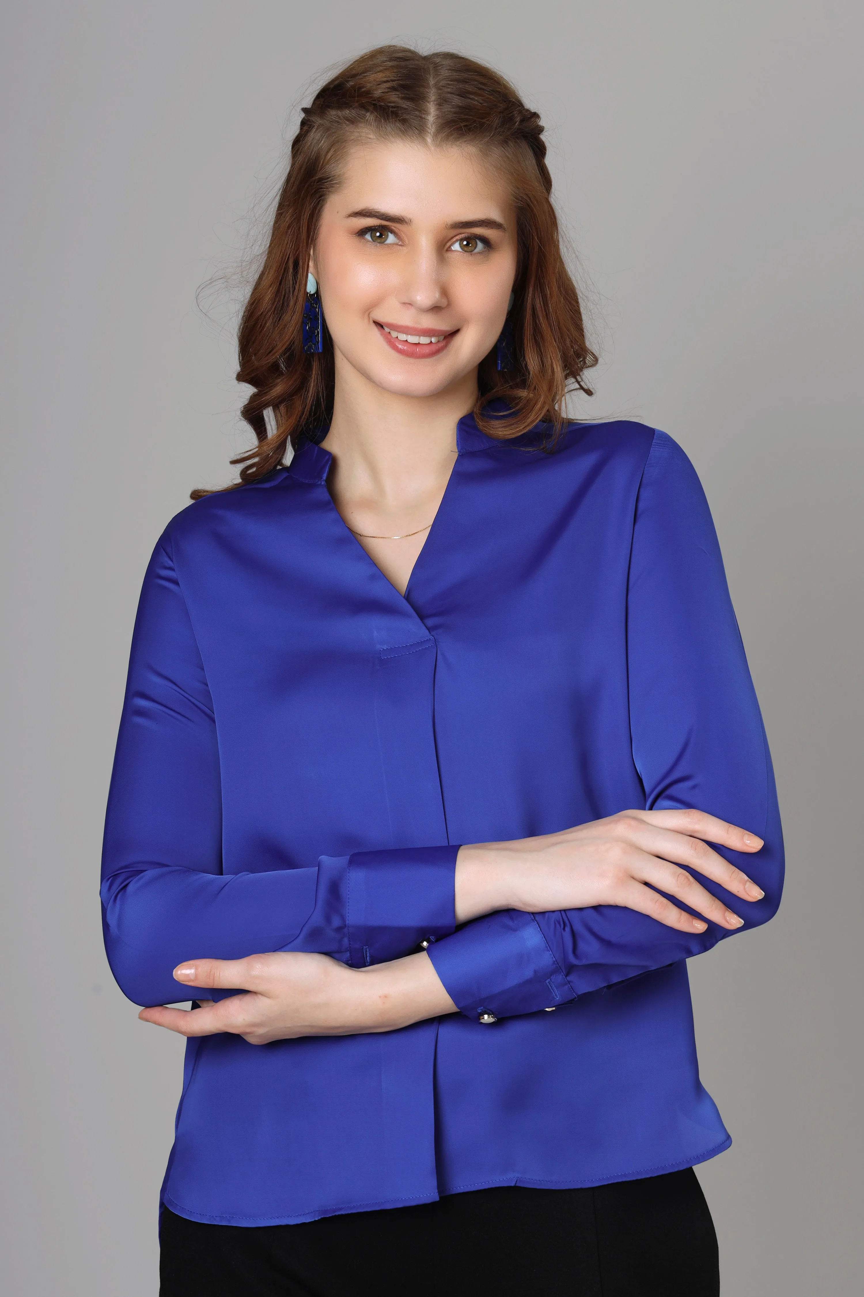 Classic Royal Blue Top For Women