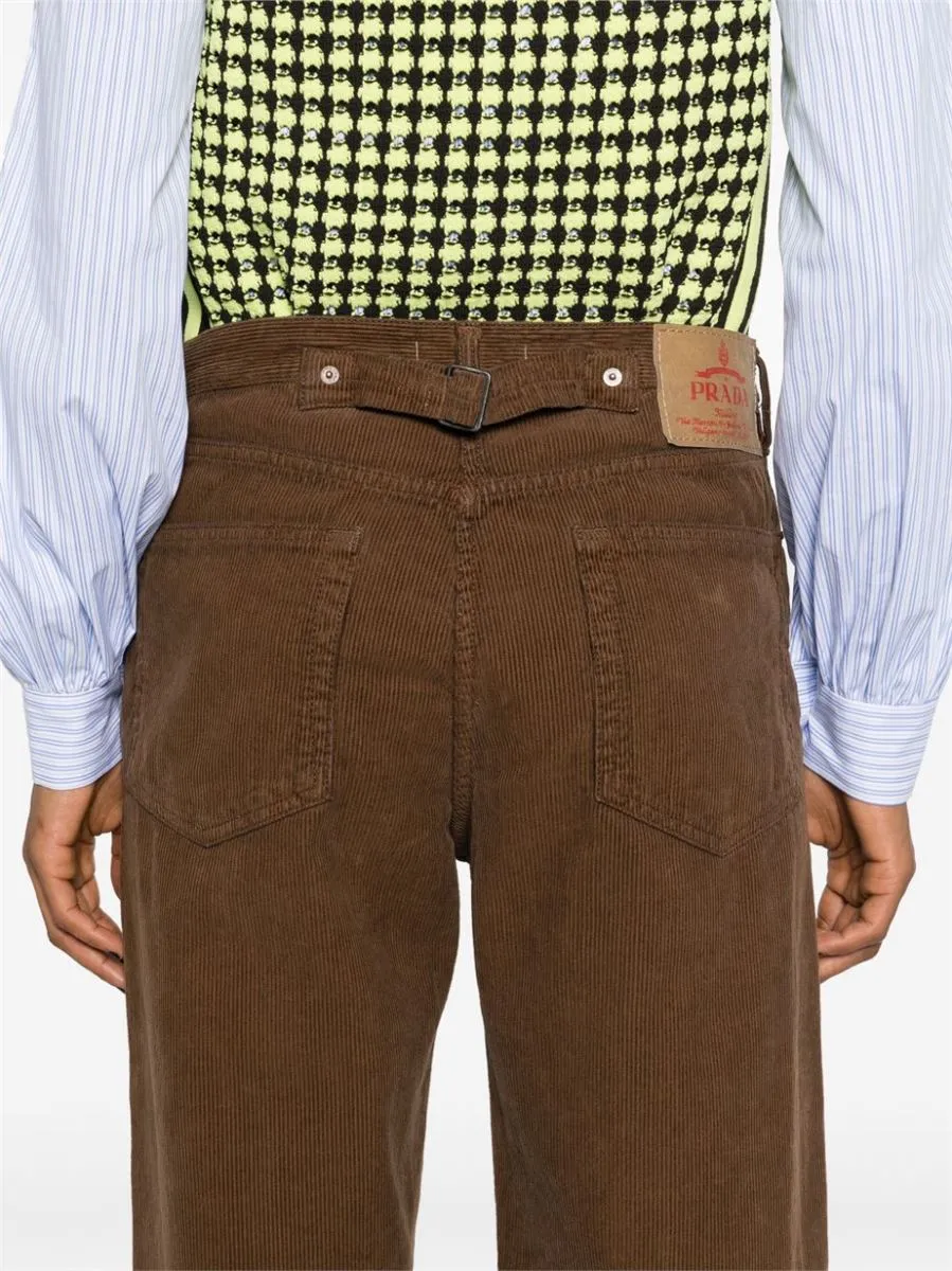 CORDUROY STRAIGHT-LEG TROUSERS