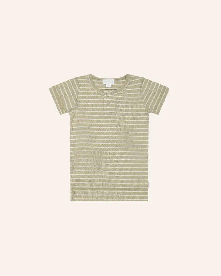 COTTON HENLEY TEE