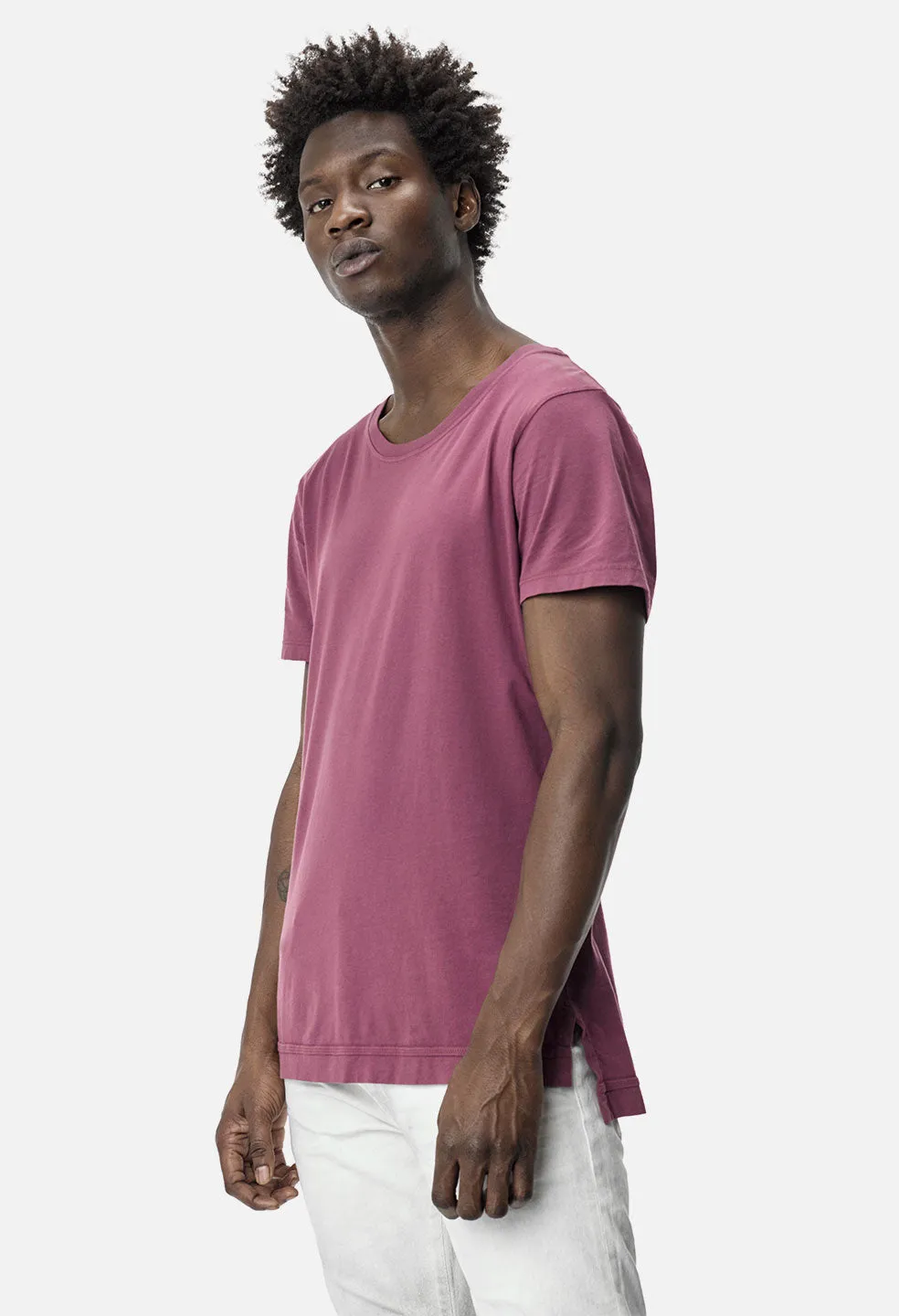 Cotton Mercer Tee / Mauve