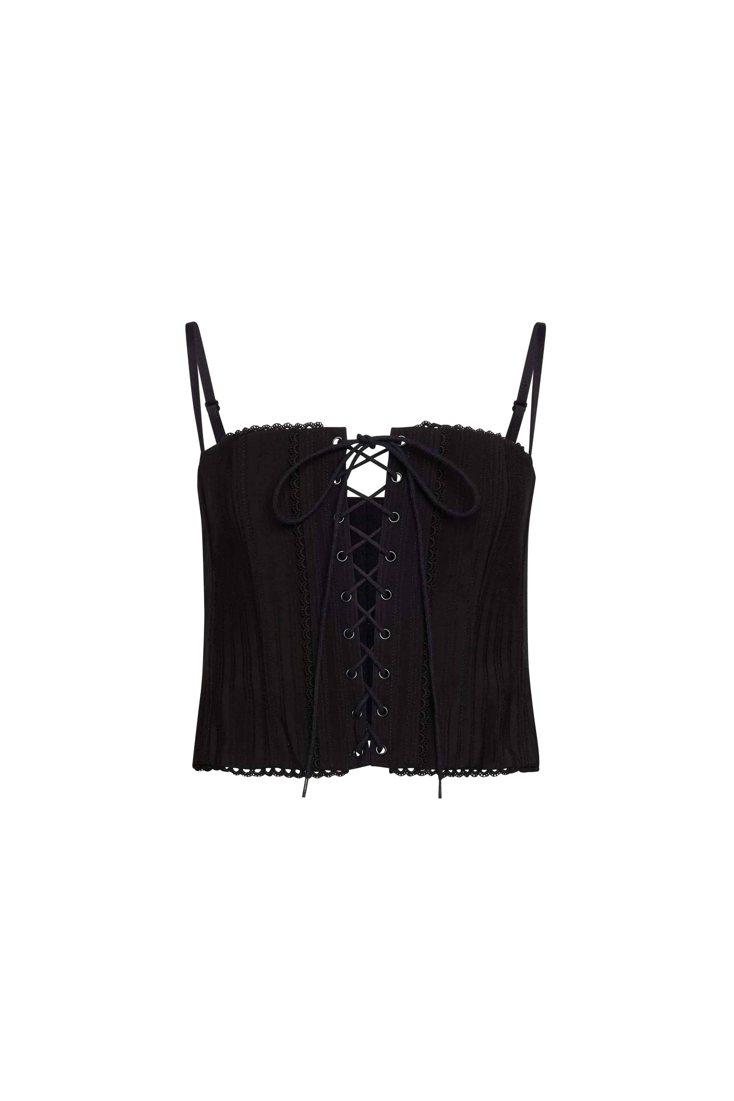 Cotton Scallop Corset