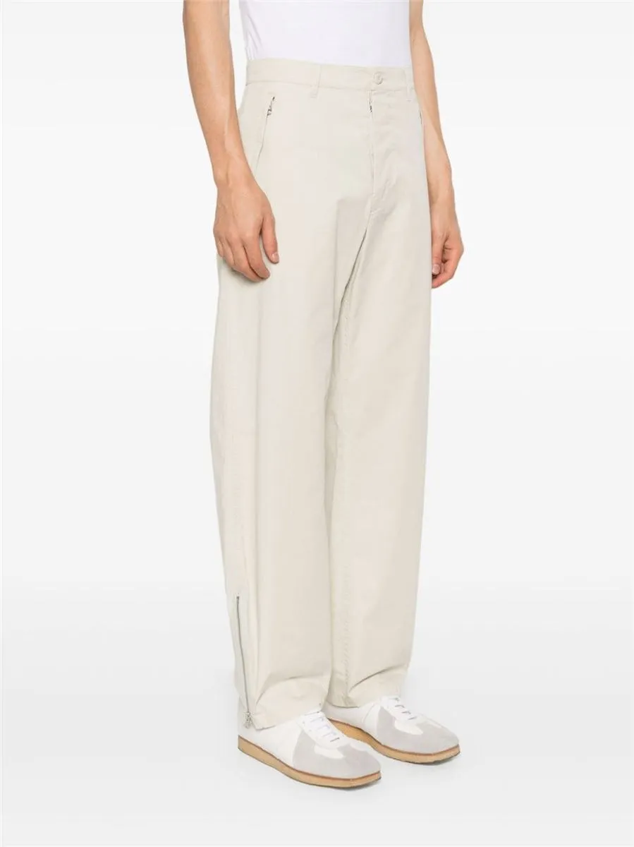 COTTON TAPERED TROUSERS