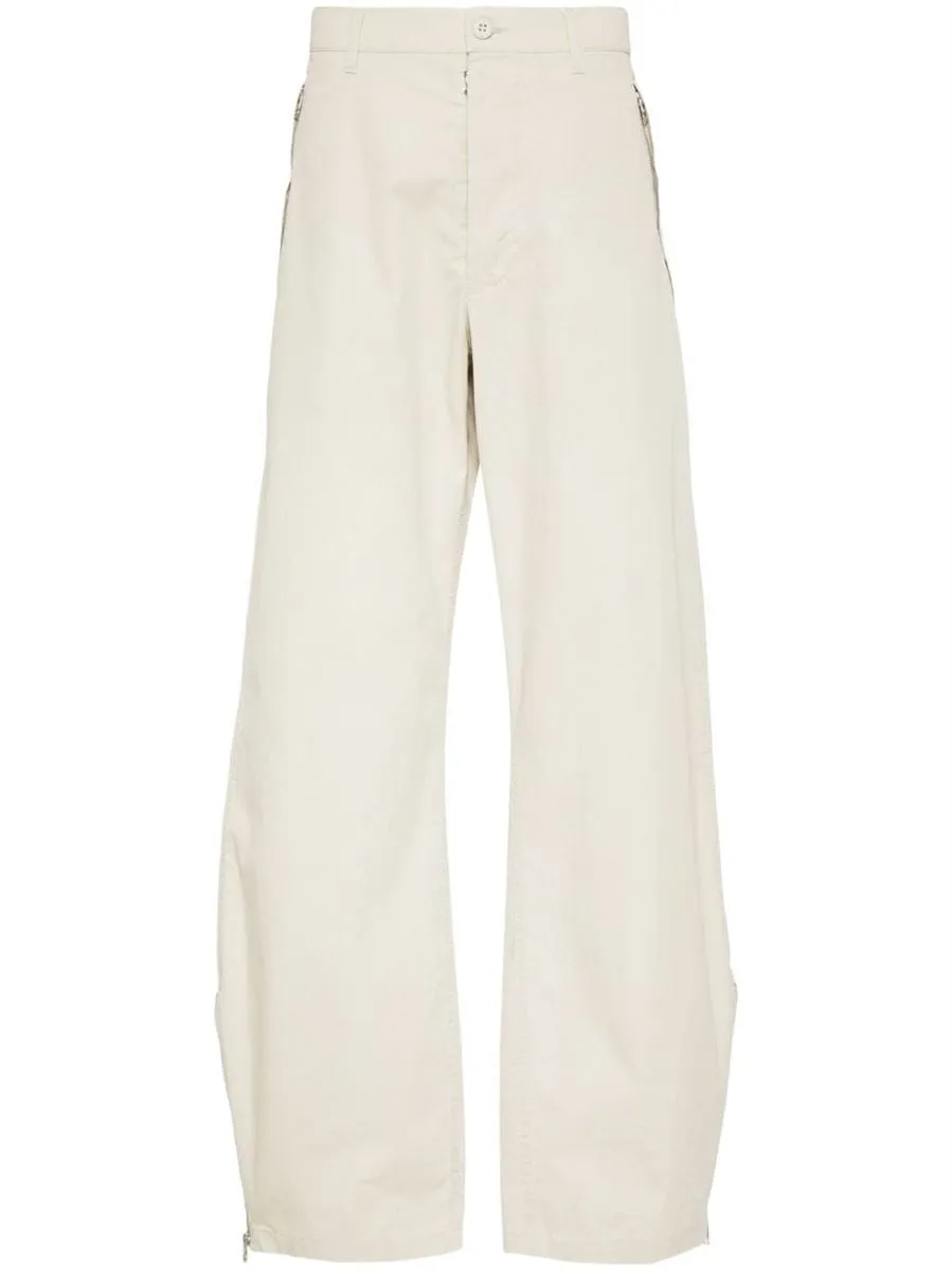 COTTON TAPERED TROUSERS