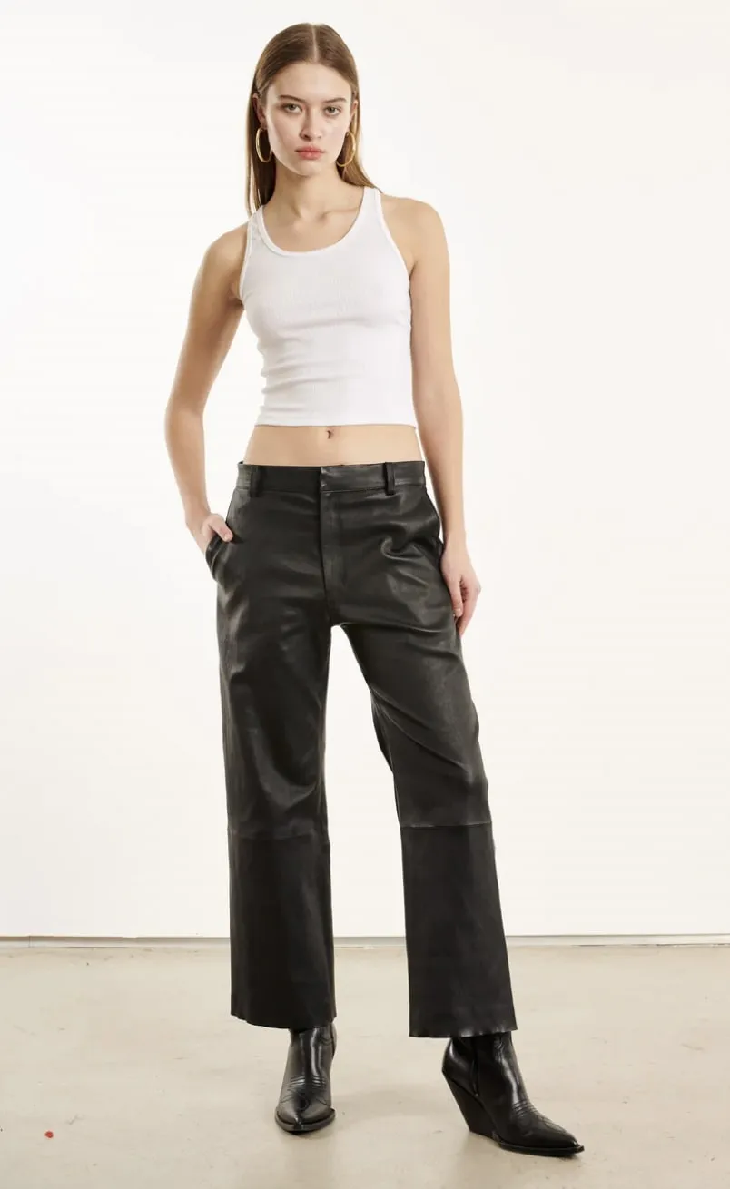 Cropped Baggy Lowrise Trousers