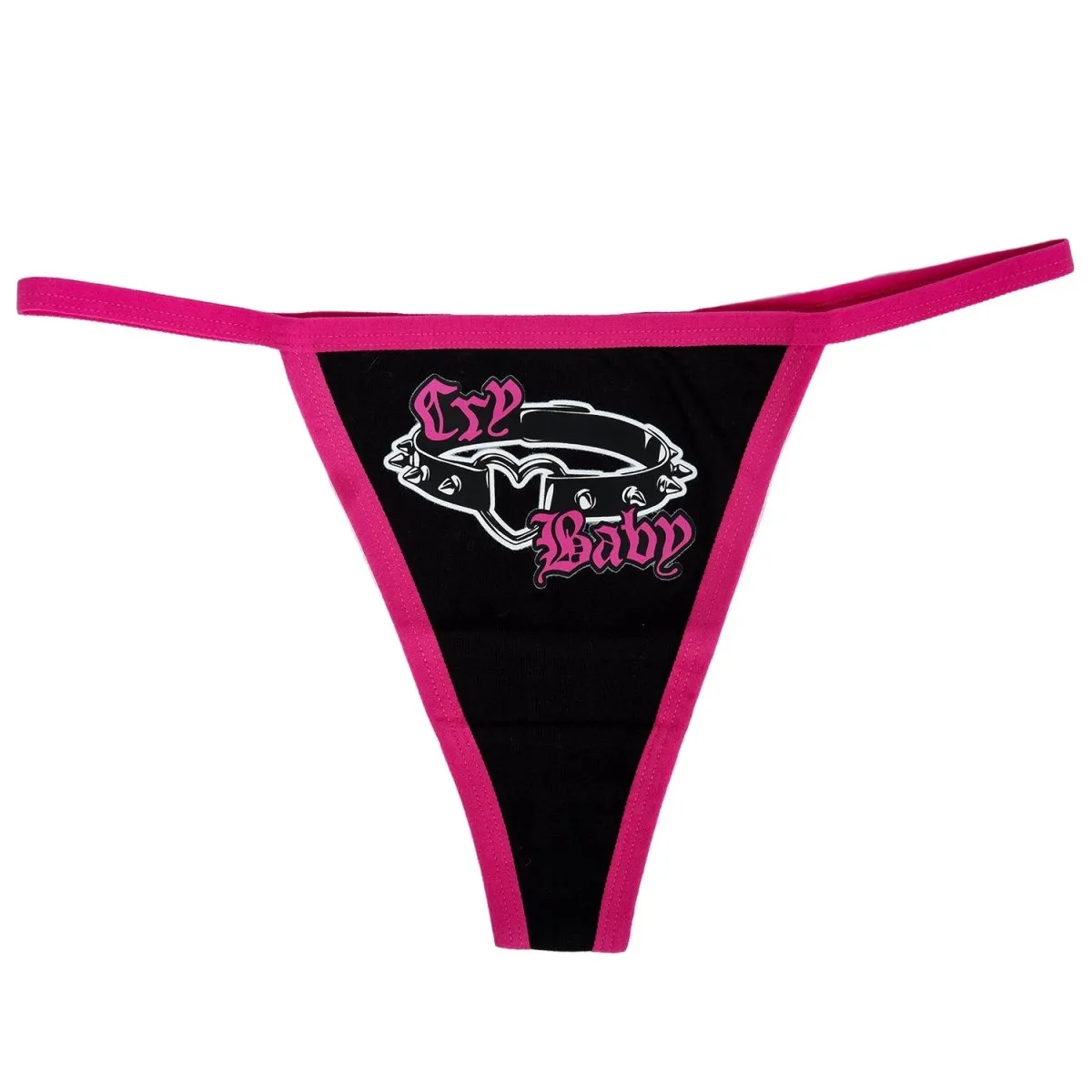 Cry Baby Spiked Collar Thong Underwear