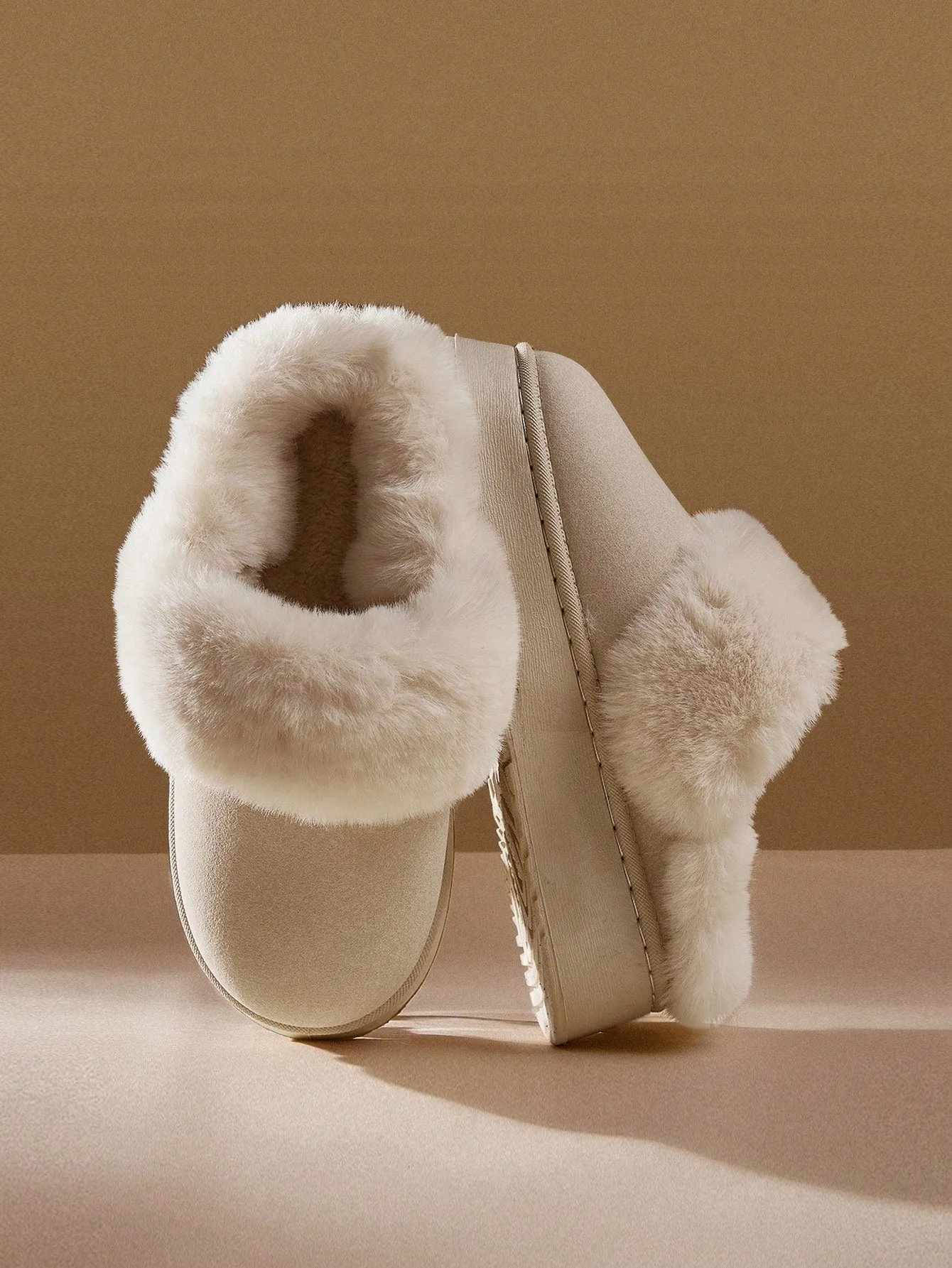 CUCCOO EASI Thick-Soled Warm And Fashionable Fluffy Slippers School Supplies Back To School