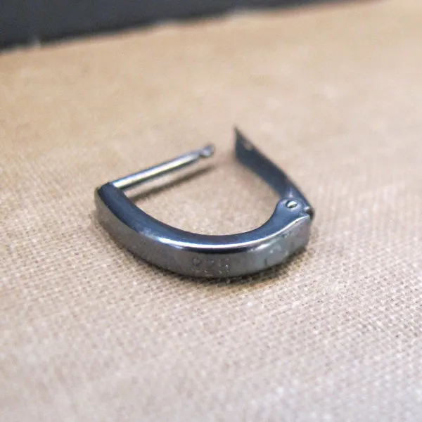 Dark Silver Earring for men