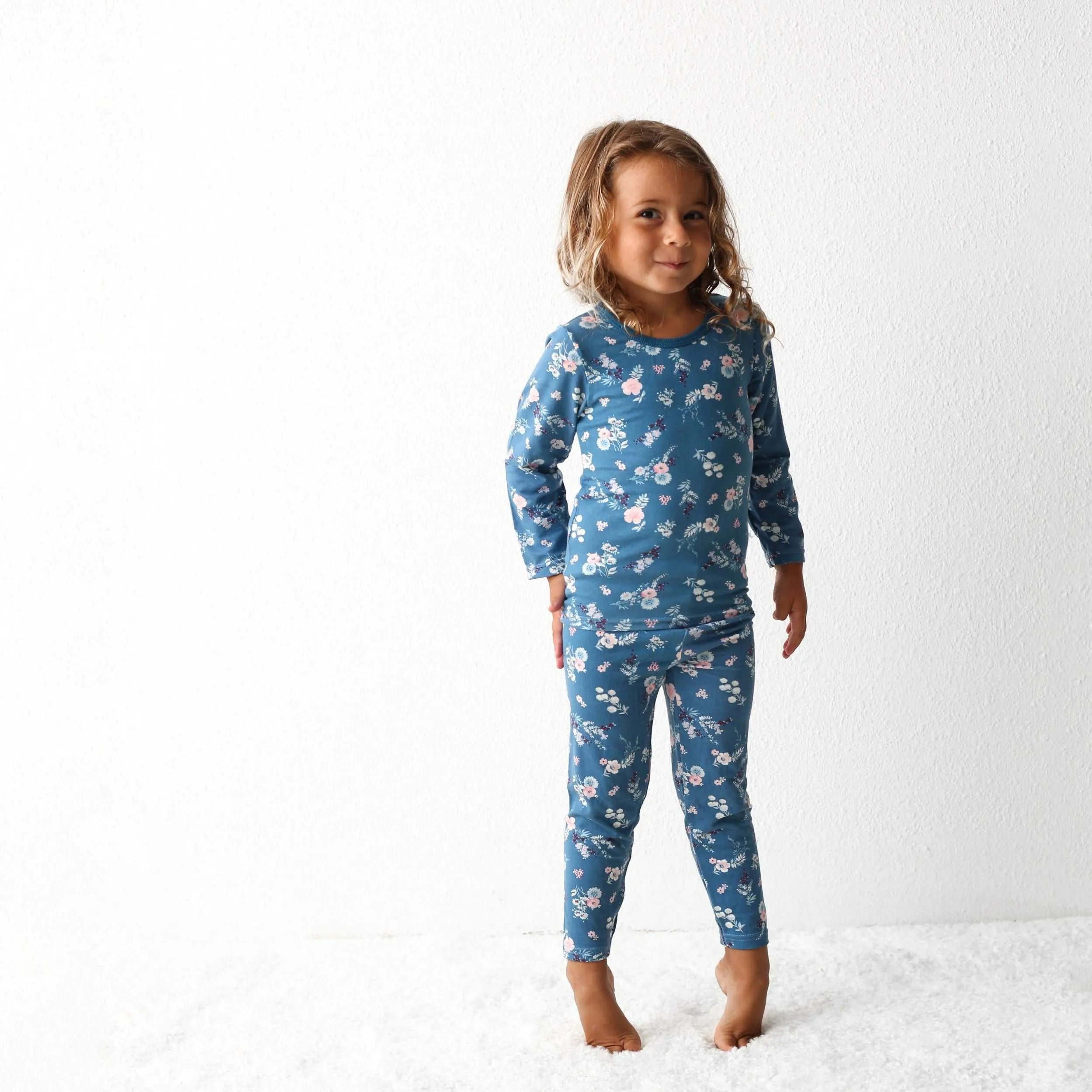 Fall Florals Navy Pajama