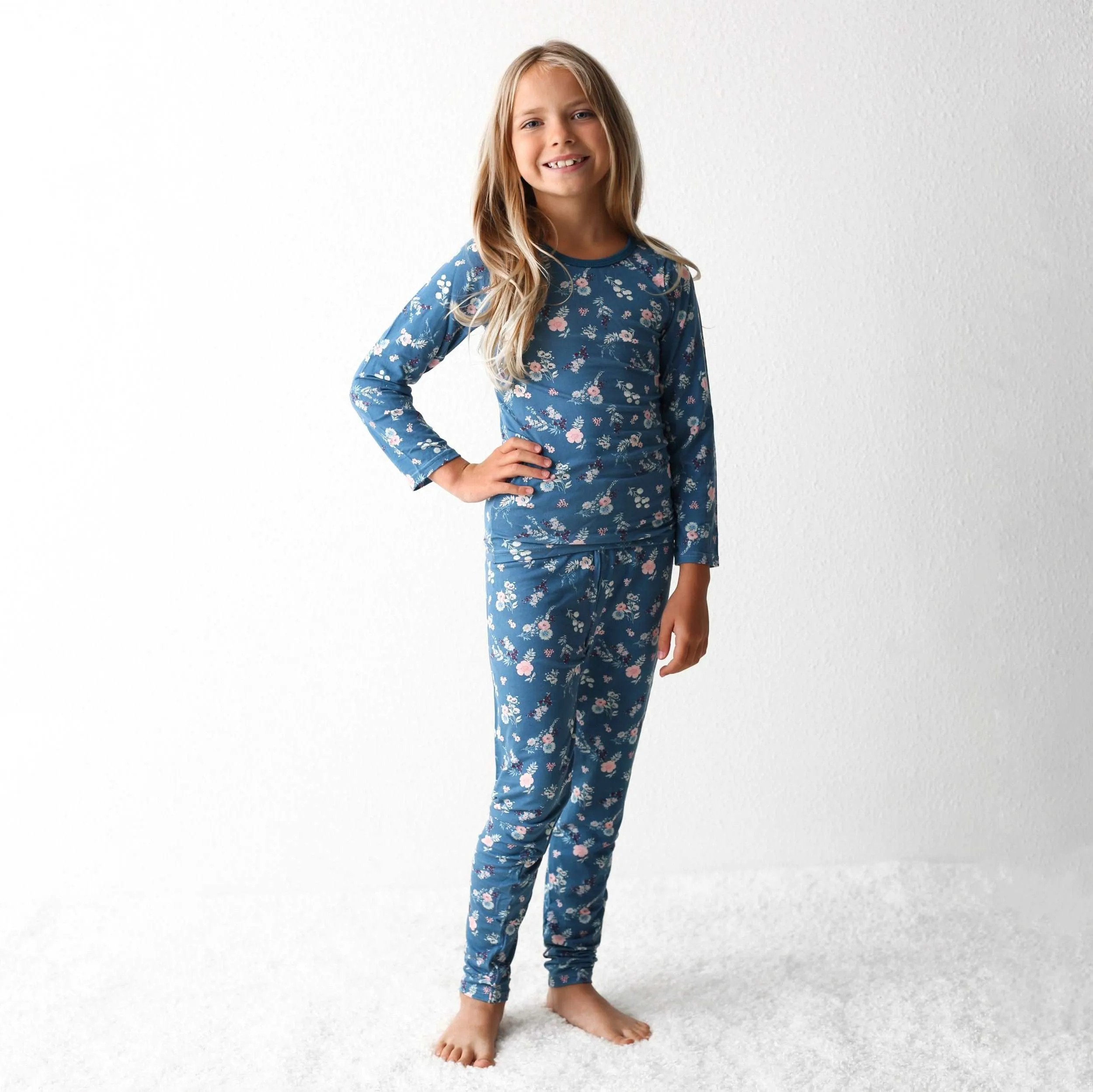 Fall Florals Navy Pajama